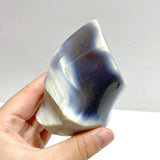 14 Pieces Black Orca Agate Flame Carving - Wholesale Crystals