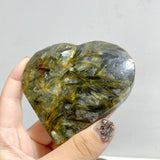 14 Pieces Green Mica Heart -Wholesale Crystals