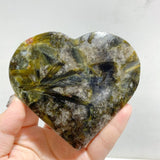 14 Pieces Green Mica Heart -Wholesale Crystals