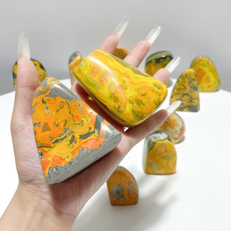 15 Pieces Bumble Bee Jasper Free Form Home Decor - Wholesale Crystals