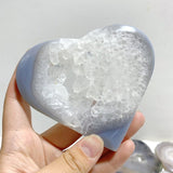 15 Pieces Geode Agate Heart -Wholesale Crystals
