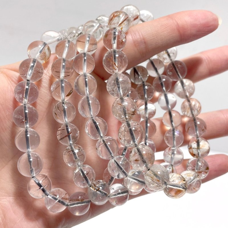 15 Pieces Rutile Quartz Bracelet Closeout - Wholesale Crystals