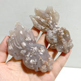 15 Pieces Sakura Flower Agate Goldfish Carving -Wholesale Crystals