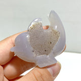 15 pieces Small Geode Agate Druzy Dolphin Carving - Wholesale Crystals