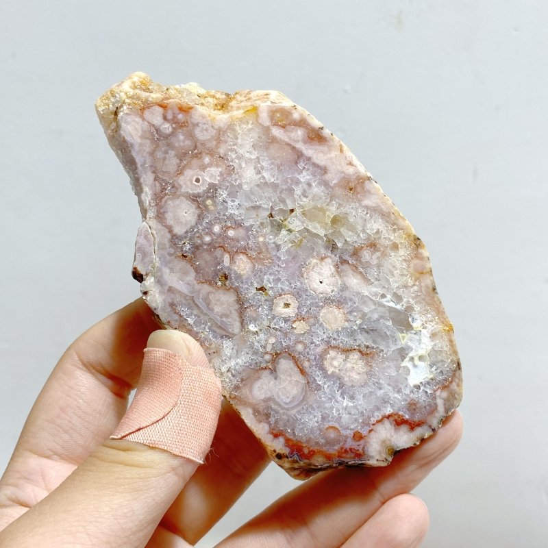 16 Pieces Sakura Flower Agate Slabs -Wholesale Crystals