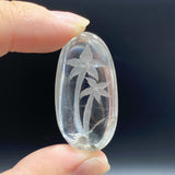 4 Pieces Tree Garden Quartz Inner Scene Carving
