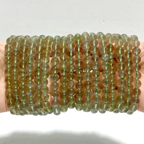 17 Pieces Green Amethyst Bracelets - Wholesale Crystals