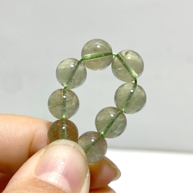 17 Pieces Green Amethyst Bracelets - Wholesale Crystals