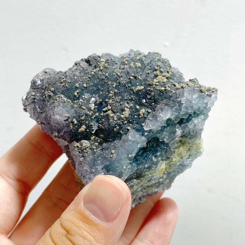 17 Pieces Raw Stone Fluorite Mixed Pyrite Specimen -Wholesale Crystals