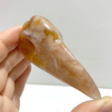 17 Pieces Sakura Flower Agate Crow Skull Carving - Wholesale Crystals