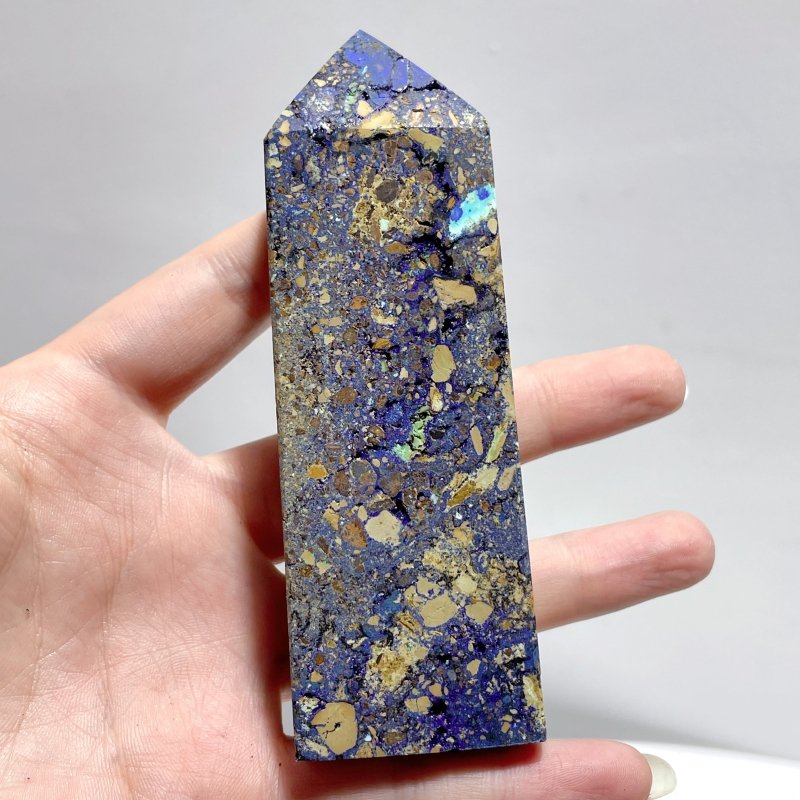 17 Pieces Unique Azurite Tower - Wholesale Crystals