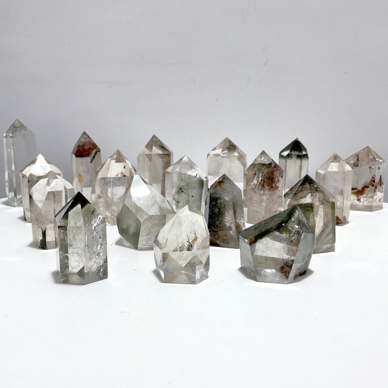 18 Pieces Garden Quartz Clear Tower - Wholesale Crystals