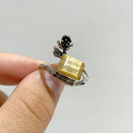19 Pieces Golden Rutile Quartz Different Styles Ring -Wholesale Crystals