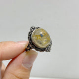 19 Pieces Golden Rutile Quartz Different Styles Ring -Wholesale Crystals