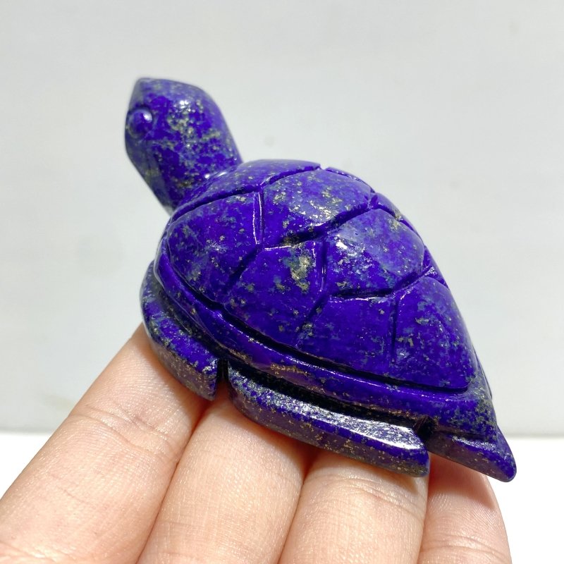 19 Pieces Lapis Lazuli Sea Turtles Carving - Wholesale Crystals