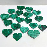 19 Pieces Malachite Heart -Wholesale Crystals