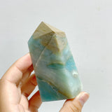 23 Pieces Caribbean Calcite Four-Sided Points