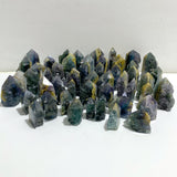 51 Pieces Fluorite Mixed Pyrite Raw Side Tower