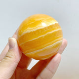 2-2.3inch Yellow Calcite Stripe Spheres Wholesale -Wholesale Crystals