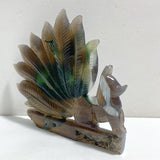 2 Pieces Geode Agate Druzy Nine-tailed Fox Carving 19 -Wholesale Crystals