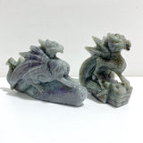 2 Pieces Labradorite Flying Dragon Castle Carving - Wholesale Crystals