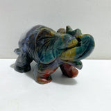 2 Pieces Large Ocean Jasper Elephant Carving -Wholesale Crystals