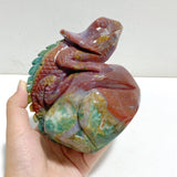 2 Pieces Ocean Jasper Lizard Carving 5 -Wholesale Crystals