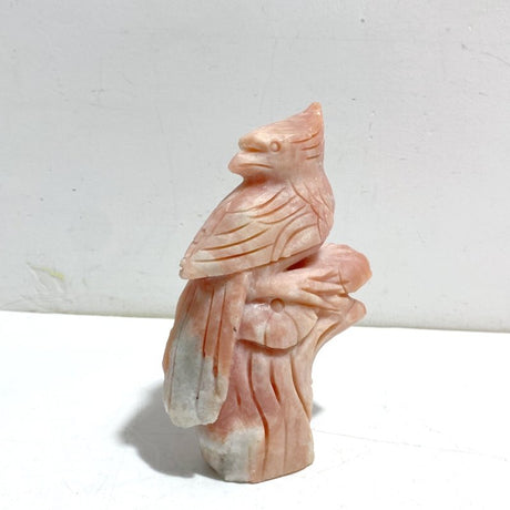 2 Pieces Pink Opal Birds Carving - Wholesale Crystals