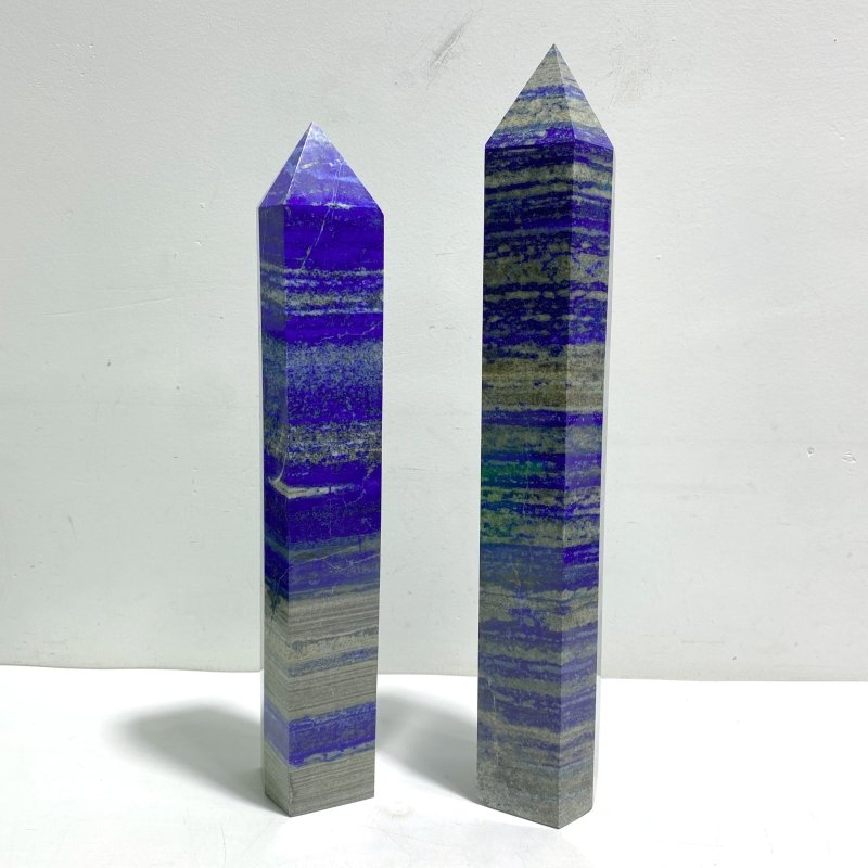 2 Pieces Tall Lapis Lazuli Point - Wholesale Crystals