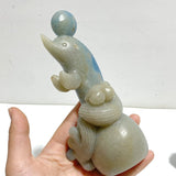 2 Pieces Trolleite Stone Dolphin Carving - Wholesale Crystals