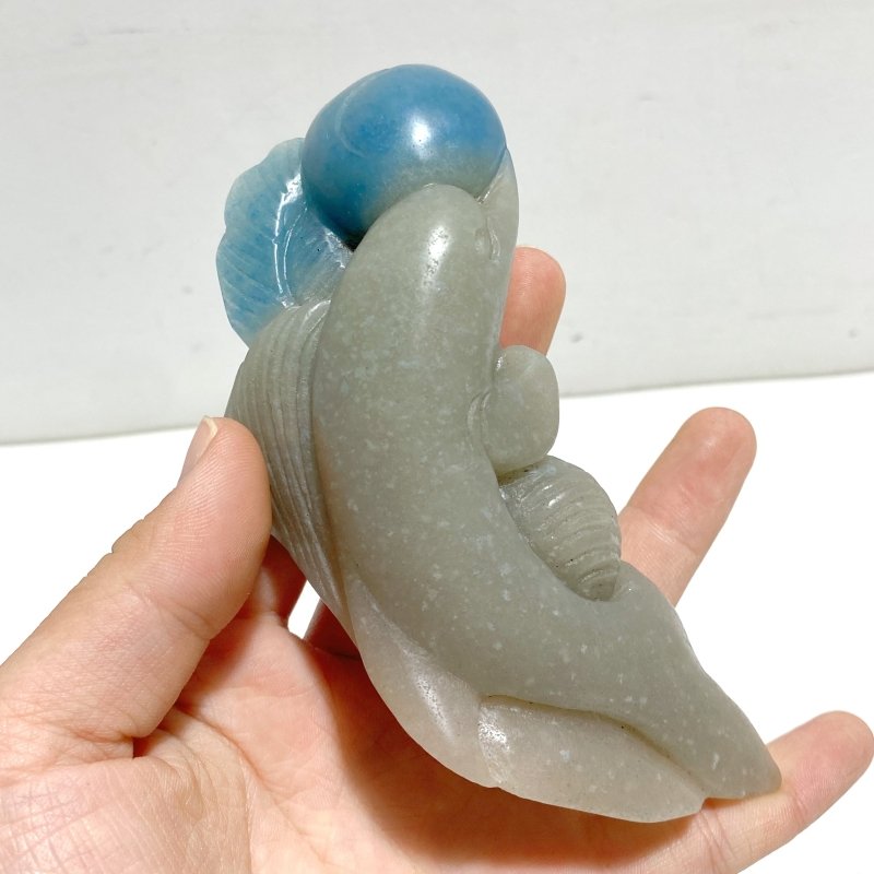 2 Pieces Trolleite Stone Dolphin Carving - Wholesale Crystals