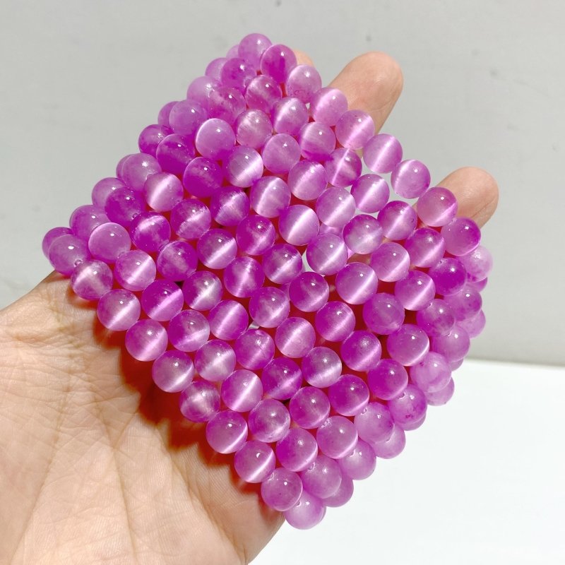 2 Types Purple Aura Selenite Bracelet Wholesale -Wholesale Crystals