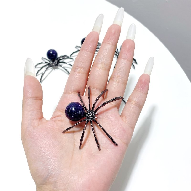 2 Types Sphere Spider Ornament Handmade Alloy Spider Wholesale - Wholesale Crystals