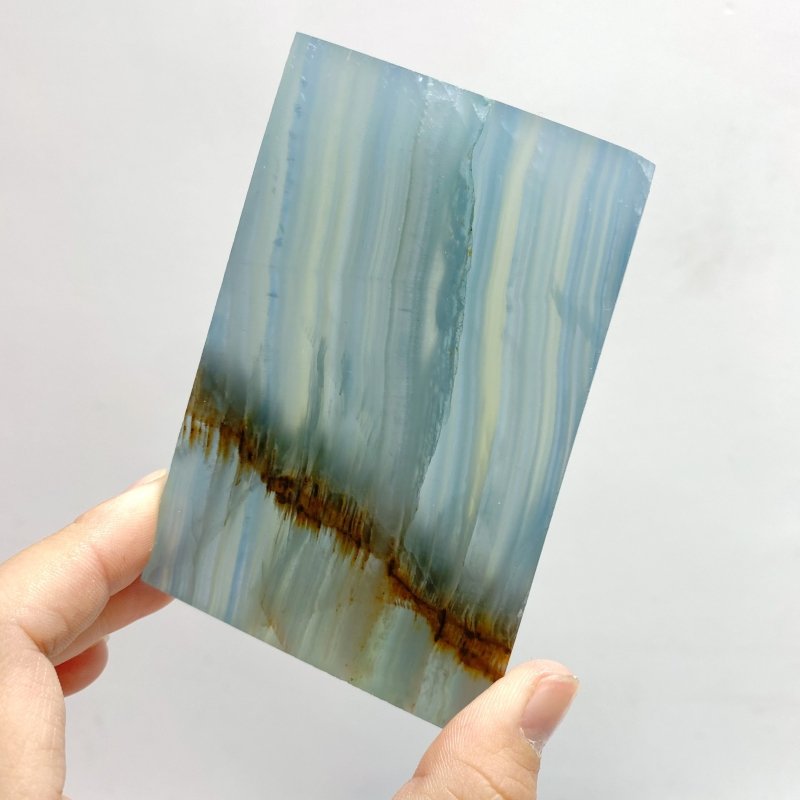 20 Pieces Blue Onyx Slab - Wholesale Crystals