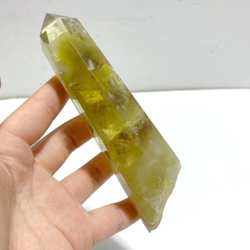 20 Pieces Citrine Tower Points Raw Bottom - Wholesale Crystals
