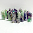 20 Pieces Feather Fluorite Four - sided Tower Points - Wholesale Crystals