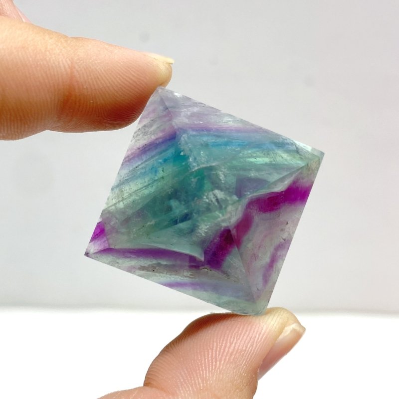 20 Pieces High Quality Rainbow Fluorite Pyramid - Wholesale Crystals