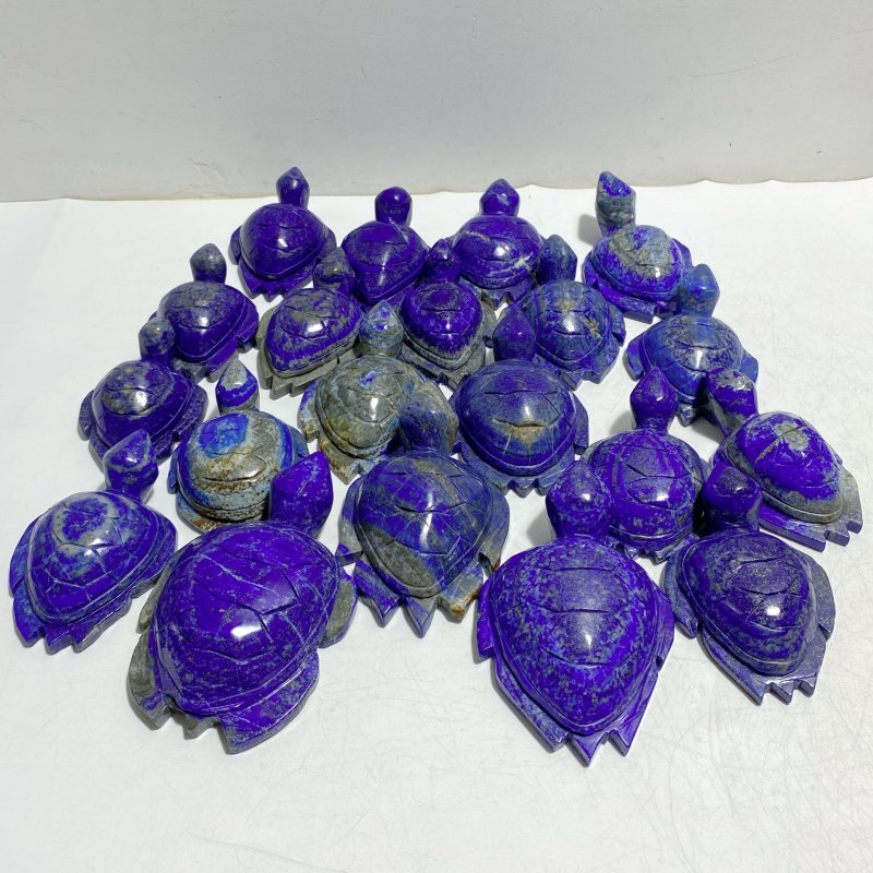 20 Pieces Lapis Lazuli Sea Turtles Carving Closeout -Wholesale Crystals