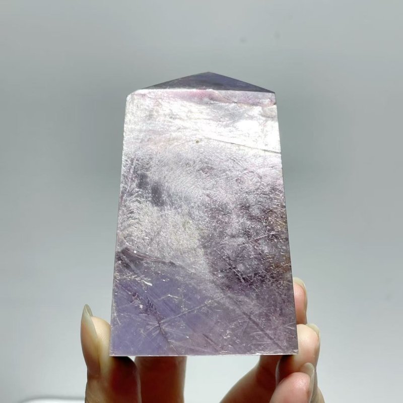 20 Pieces Purple Spark Lepidolite Four - Sided Tower - Wholesale Crystals