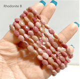 20 Types Cut Faceted Oval Shape Bracelet Caribbean Calcite Moss Agate Rhodonite Wholesale - Wholesale Crystals