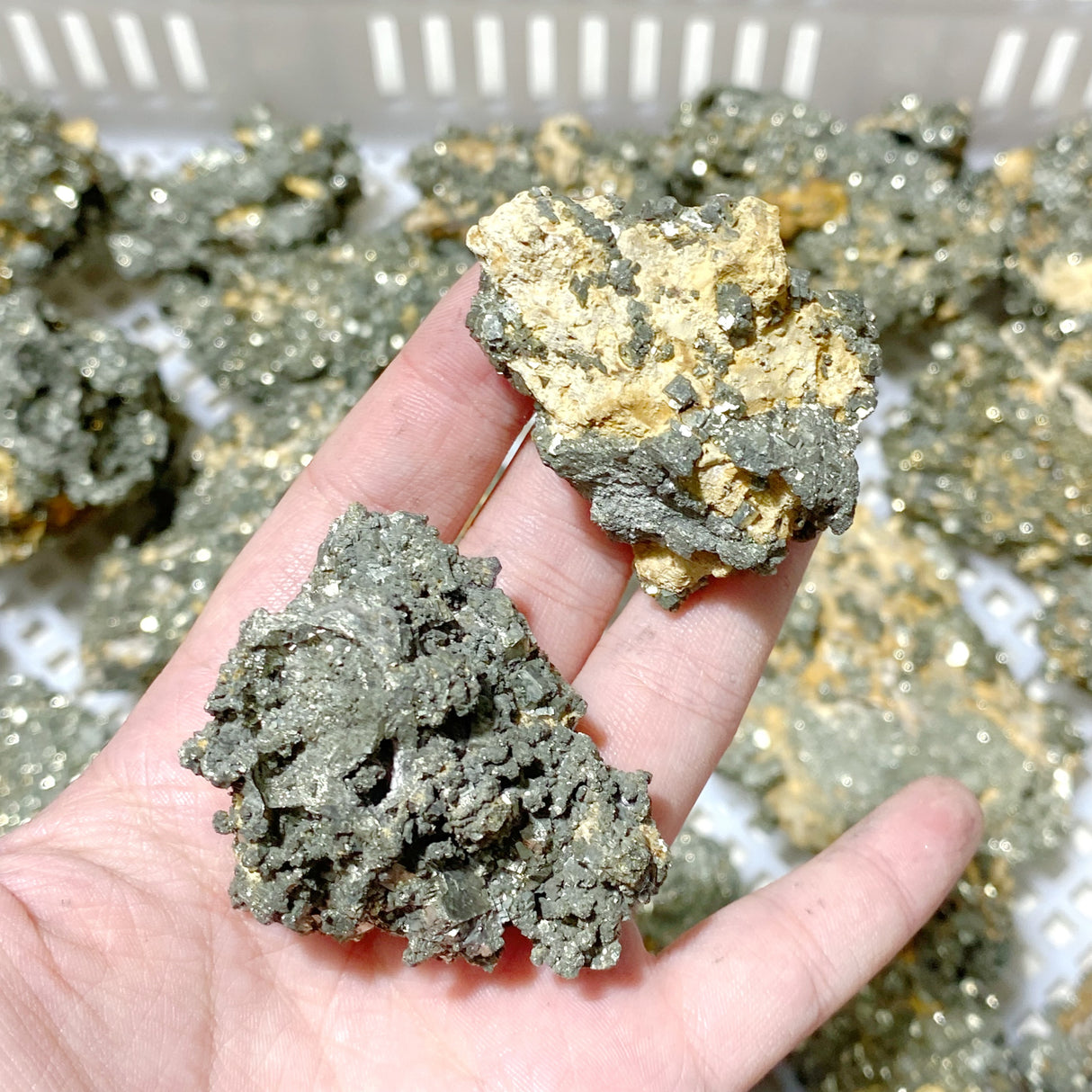 45 Pieces Raw Pyrite Stones (Sea Freight Only)