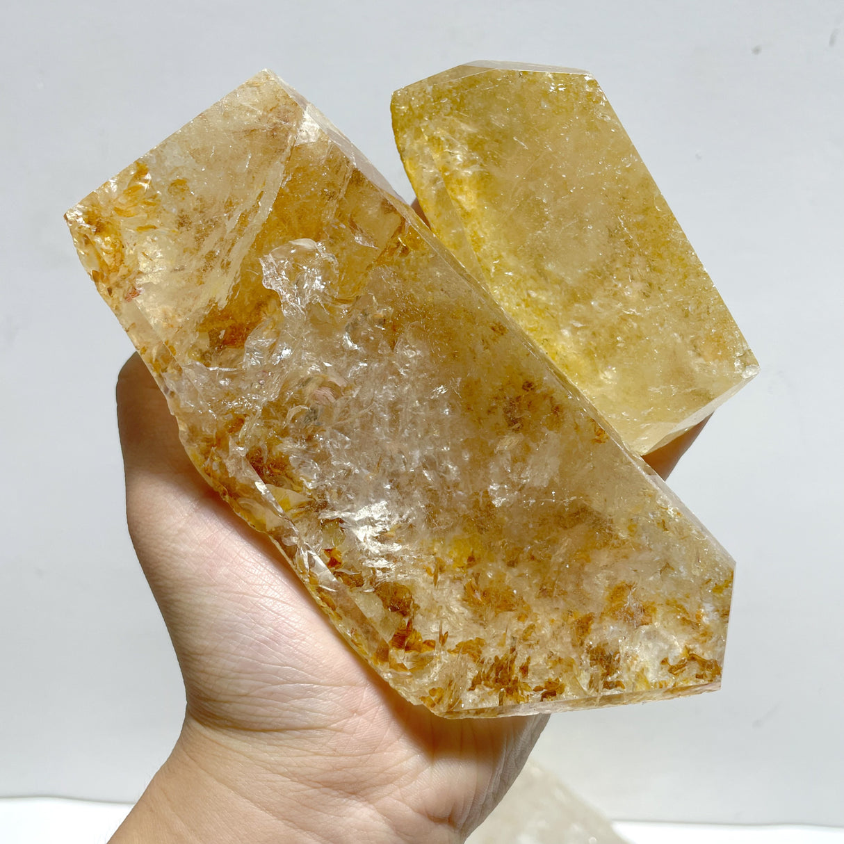 17 Pieces Golden Hematoid Quartz Free Form