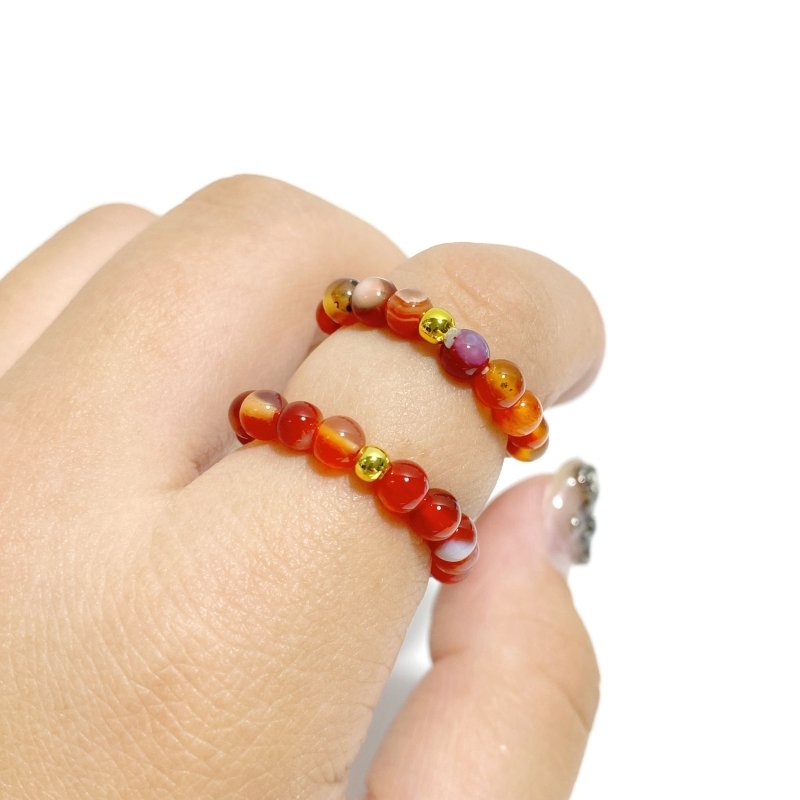 21 Types Crystal Beaded Rings Wholesale Tiger Eye Blue Aventurine -Wholesale Crystals