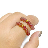 21 Types Crystal Beaded Rings Wholesale Tiger Eye Blue Aventurine -Wholesale Crystals