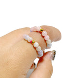 21 Types Crystal Beaded Rings Wholesale Tiger Eye Blue Aventurine -Wholesale Crystals