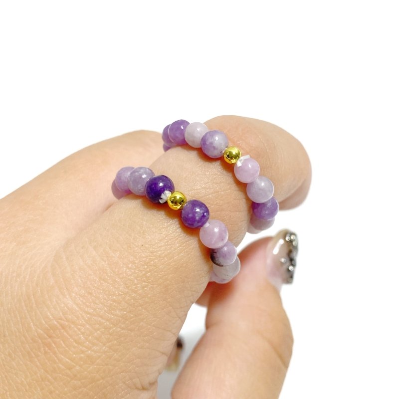 21 Types Crystal Beaded Rings Wholesale Tiger Eye Blue Aventurine -Wholesale Crystals
