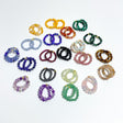 21 Types Crystal Beaded Rings Wholesale Tiger Eye Blue Aventurine -Wholesale Crystals