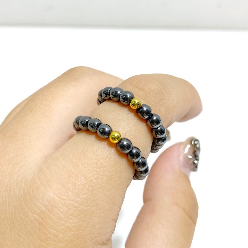 21 Types Crystal Beaded Rings Wholesale Tiger Eye Blue Aventurine -Wholesale Crystals