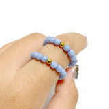 21 Types Crystal Beaded Rings Wholesale Tiger Eye Blue Aventurine -Wholesale Crystals
