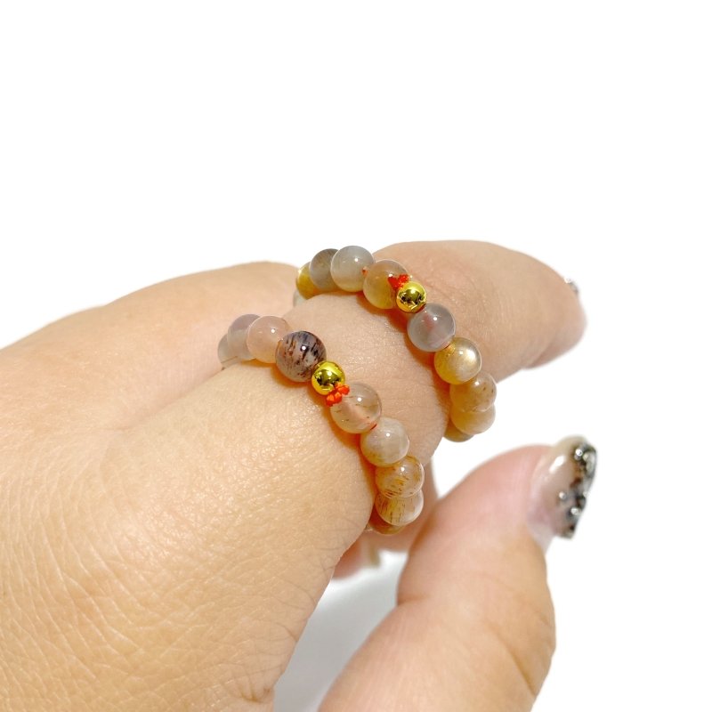 21 Types Crystal Beaded Rings Wholesale Tiger Eye Blue Aventurine -Wholesale Crystals